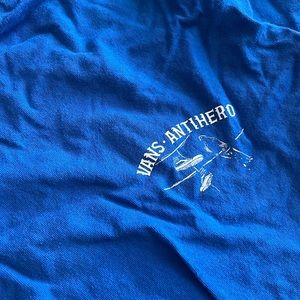 VANS X ANTIHERO BLUE CROPPED TSHIRT